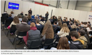 Article conférence parcoursup Nouvelle république et regard Go Orientation - 23/11/2024